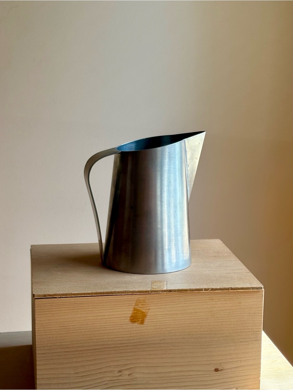 1970s Modern Design Pewter Pitcher Handmade by Ivan H. Crowell | Made in Canada